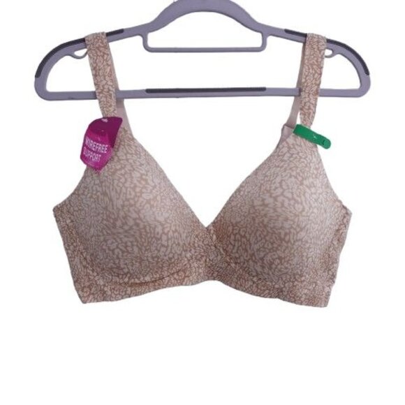 NEW Bali Women's Comfort Revolution Ultimate Wireless Support Bra Beige Size L - Picture 1 of 6